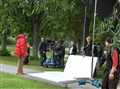 Lasse Åbergs kommande film inspelning på Fågelbro Golfklubb 009.jpg